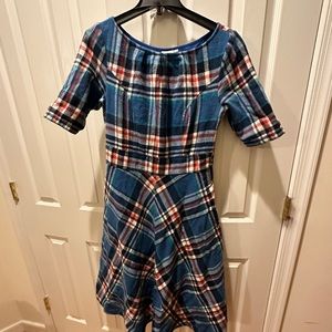 Eshakti Size 12 Blue Plaid Dress